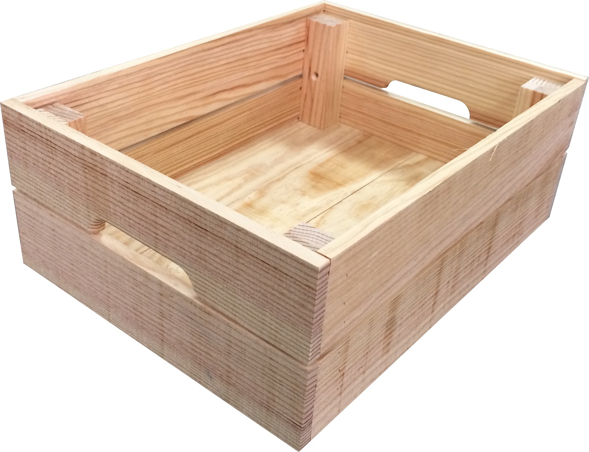 Caisse de rangement Créabox pin brut 40x30x15cm - SERVARY