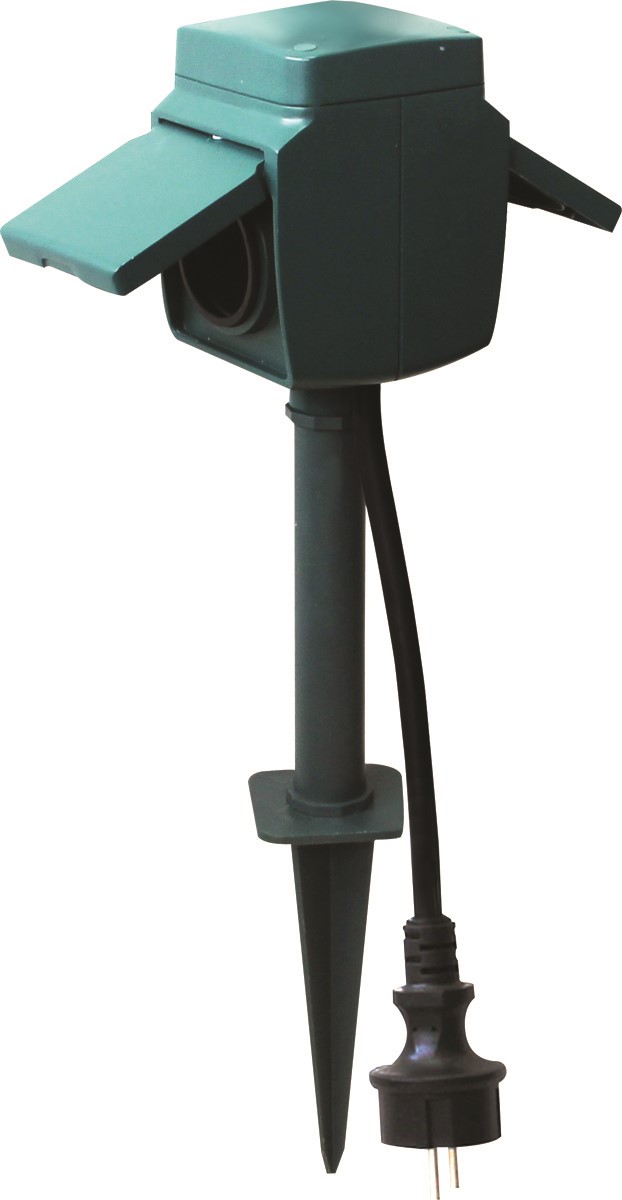 Piquet de jardin 2 prises