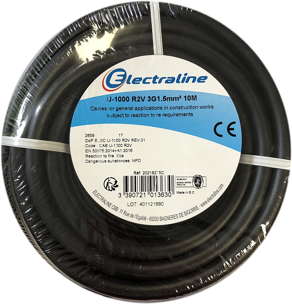 Cour.Film U-1000 R2V 3G1.5mm² 10M