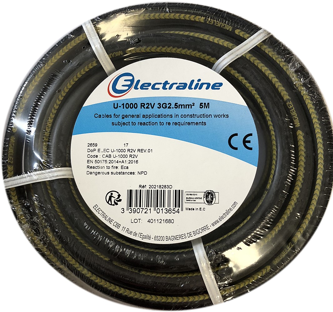 Cour.Film U-1000 R2V 3G2.5mm²  5M