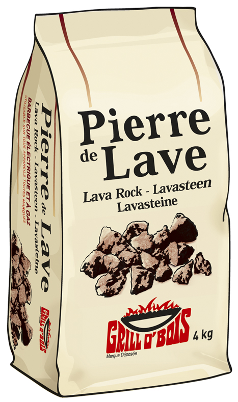 Pierre de lave 4kg - GRILL O’BOIS