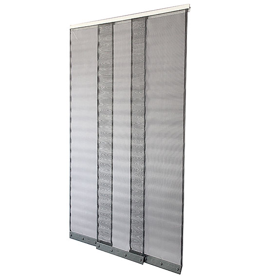 Rideau de porte Moustiquaire L1xH2,30m Gris - MOUSTIKIT CONFORT