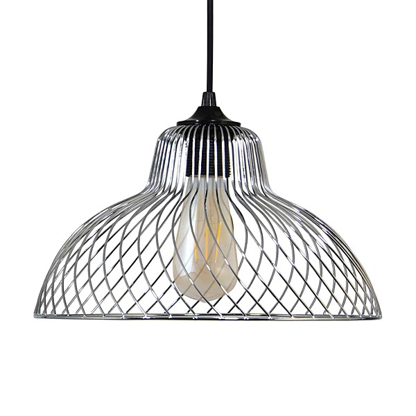 Suspension Simars métal chrome - BOUDET