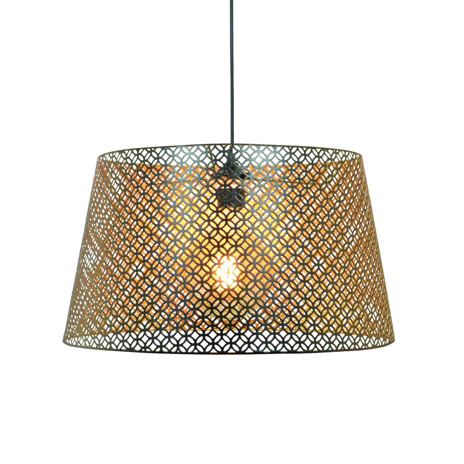 Suspension CHUDEN métal noir diamètre 45cm