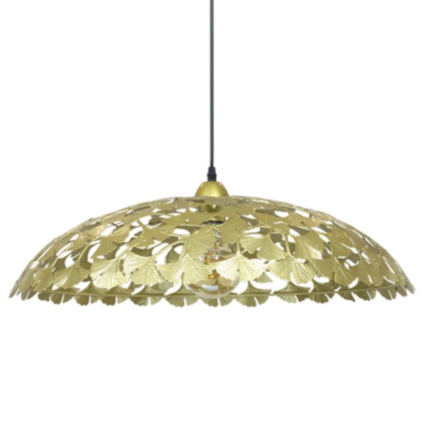 Suspension Symbiose en métal doré dia 61 cm hauteur 15 cm  1 douille E27 ampoule non fournie.