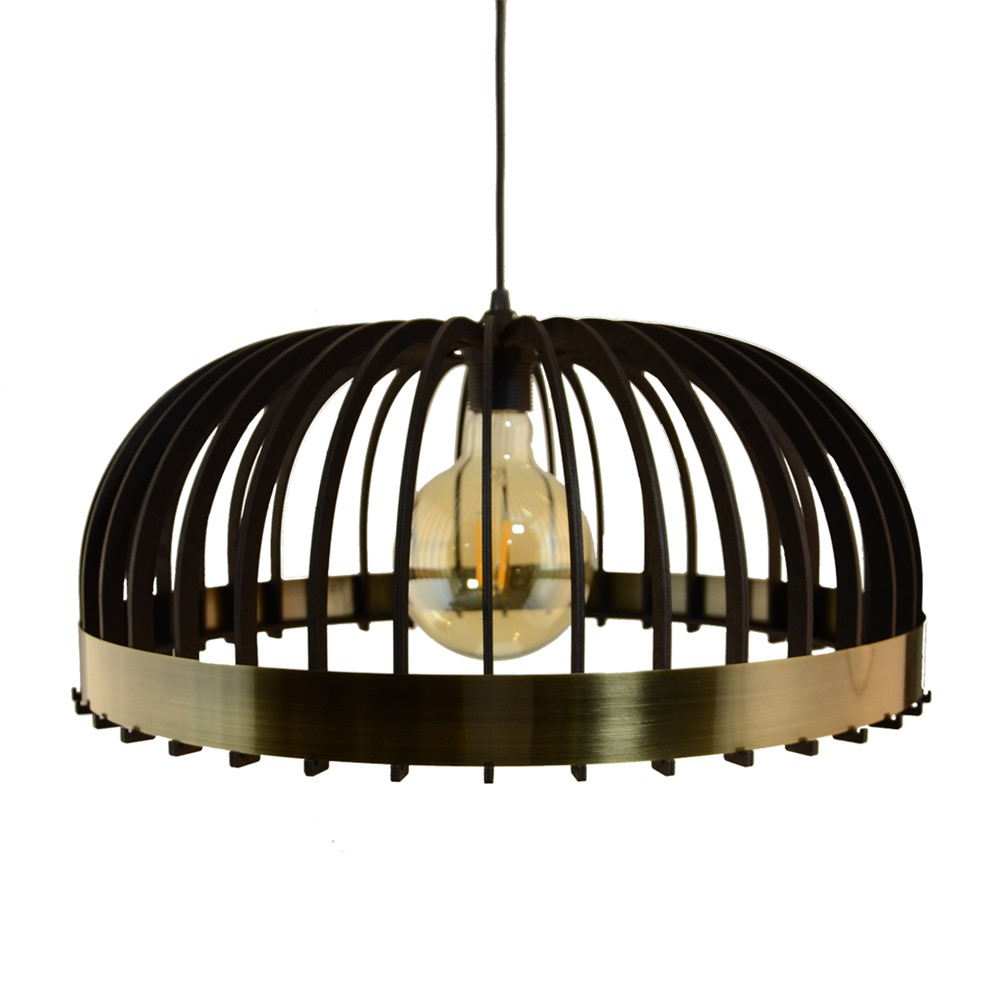 Suspension linigo d51 bois noir