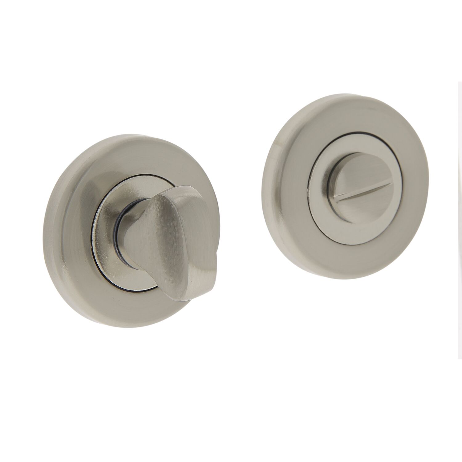 Rosace WC ronde nickel mat x2 - LINEA BERTOMANI
