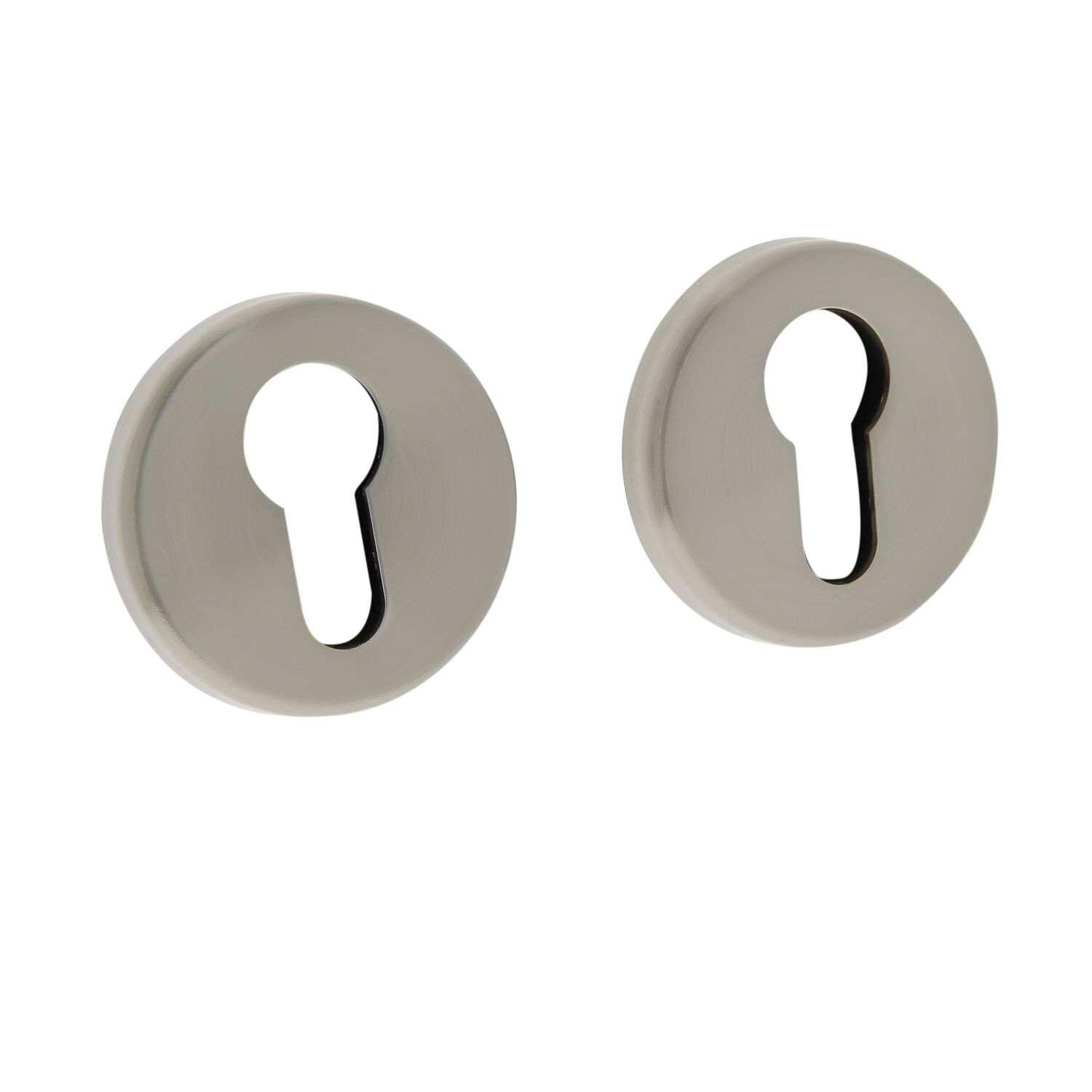 Rosace cylindre ronde nickel mat x2 - LINEA BERTOMANI