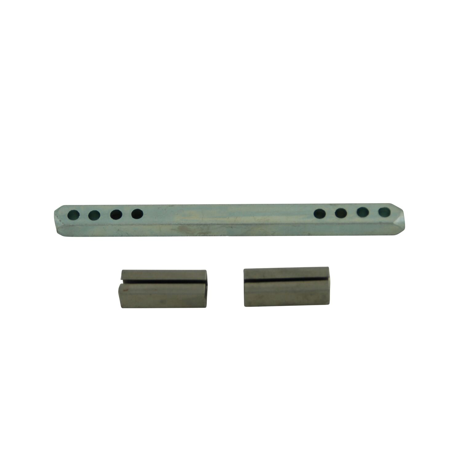 Carré percé acier M7x90mm + 2 fourreaux - LINEA BERTOMANI