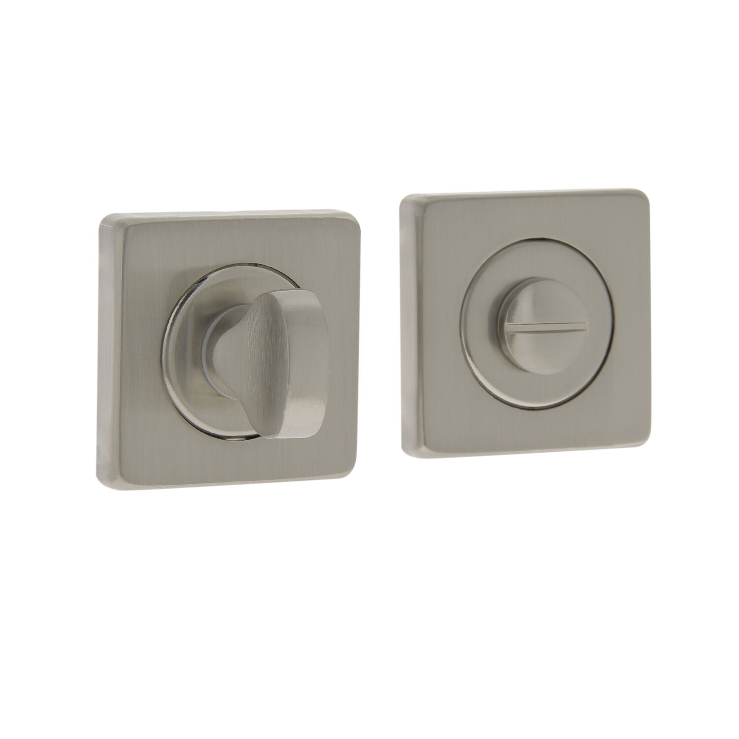 Rosace WC carrée nickel mat x2 - LINEA BERTOMANI