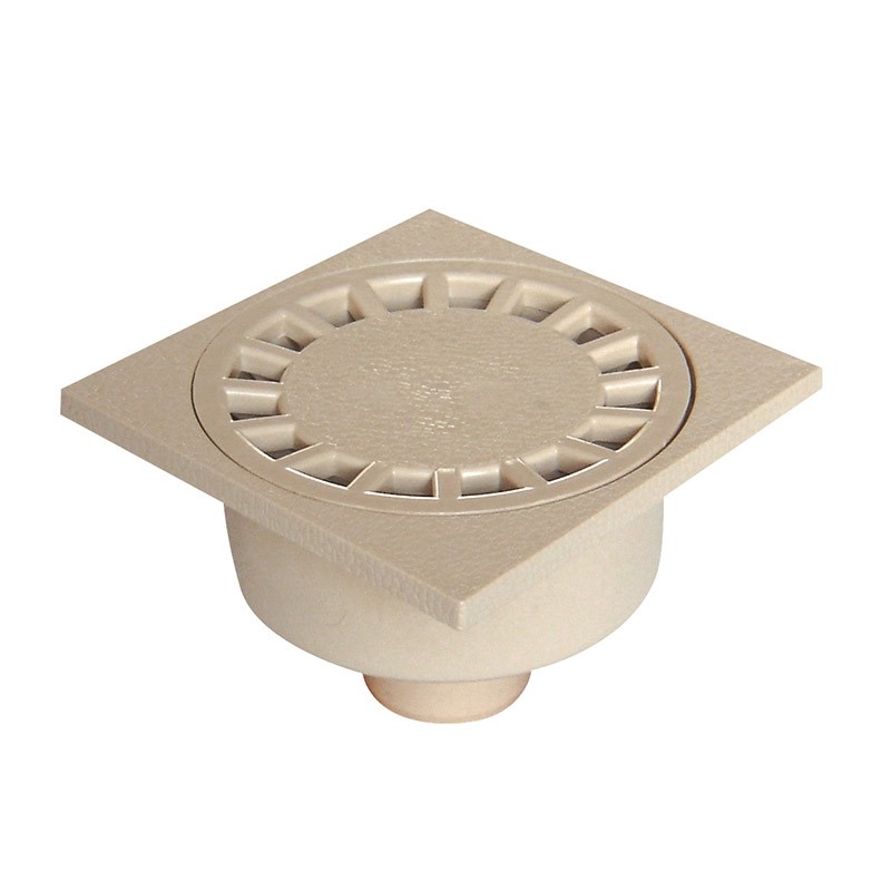 Siphon de cour 250x250 sortie ext Ø100 sable