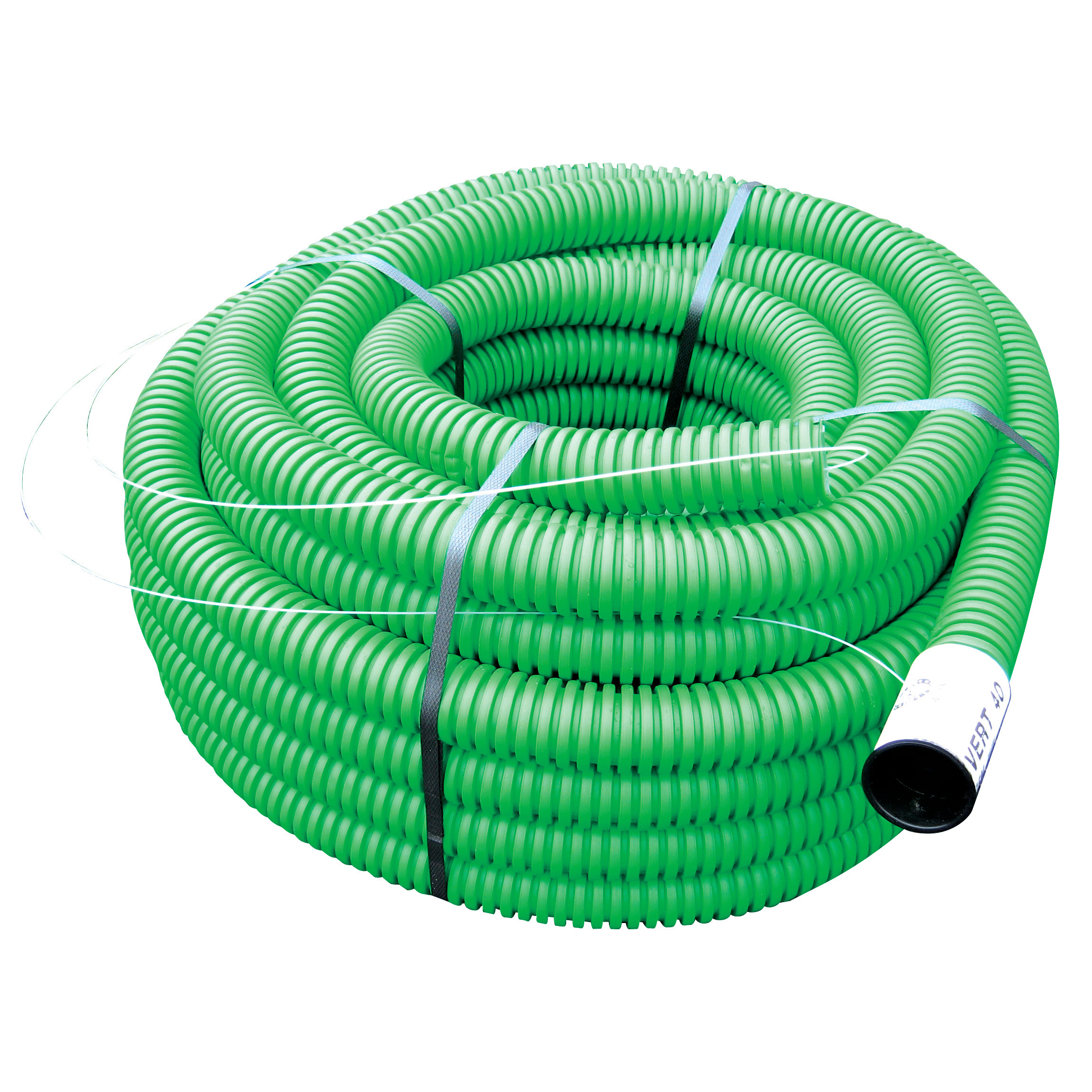 Gaine TPC PE ∅40mm couronne 25m Vert - FITT