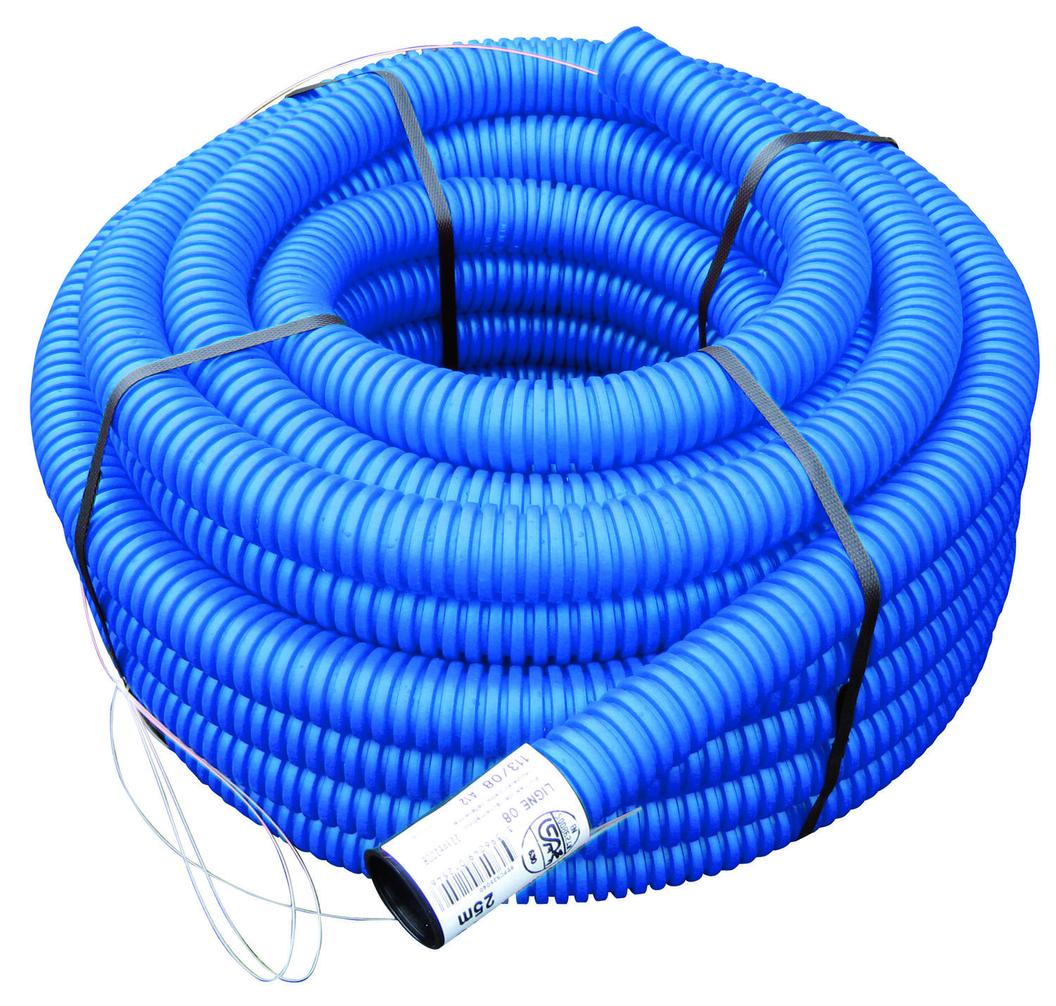 Gaine TPC PE ∅40mm couronne 25m Bleu - INTERPLAST