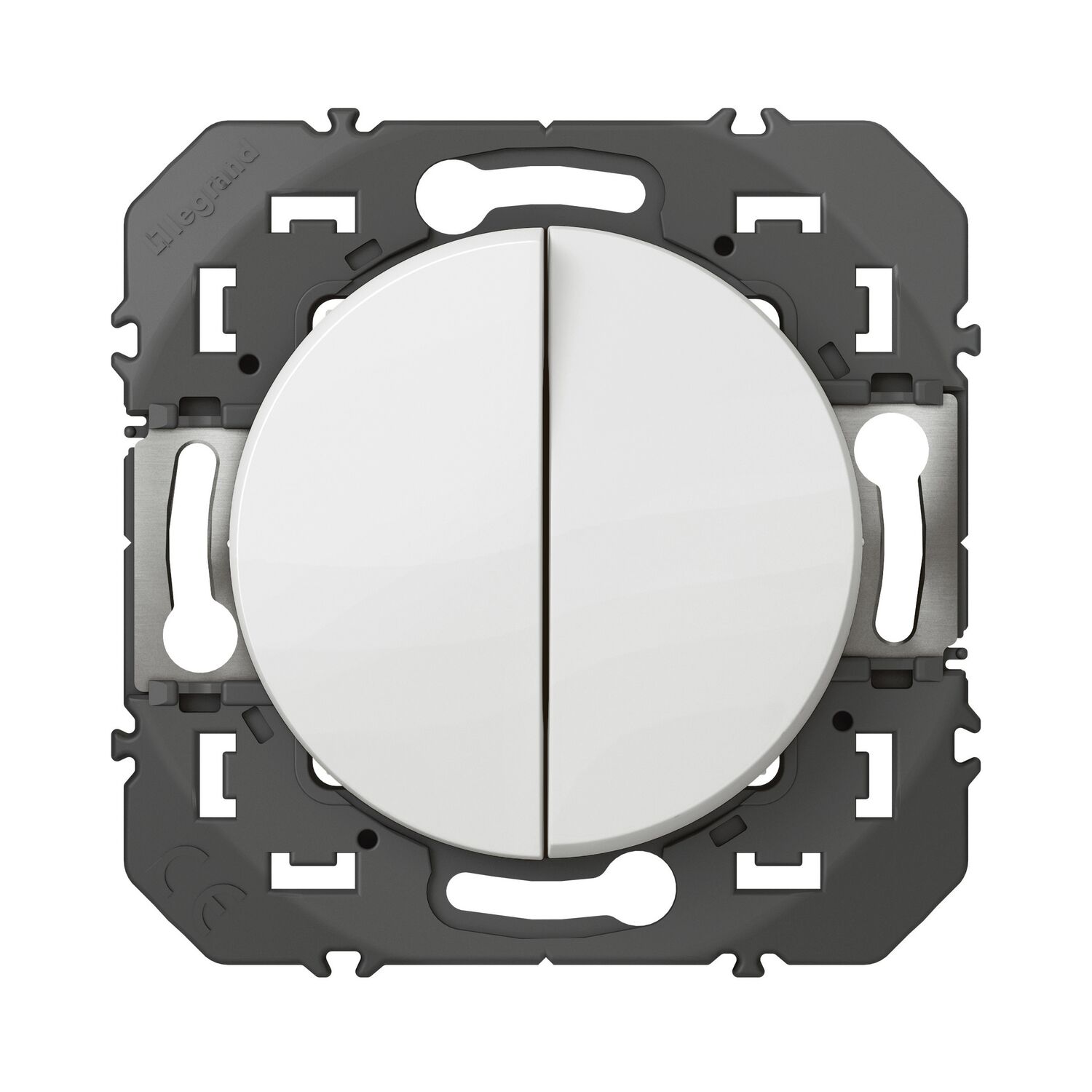 Double poussoir Dooxie blanc - LEGRAND