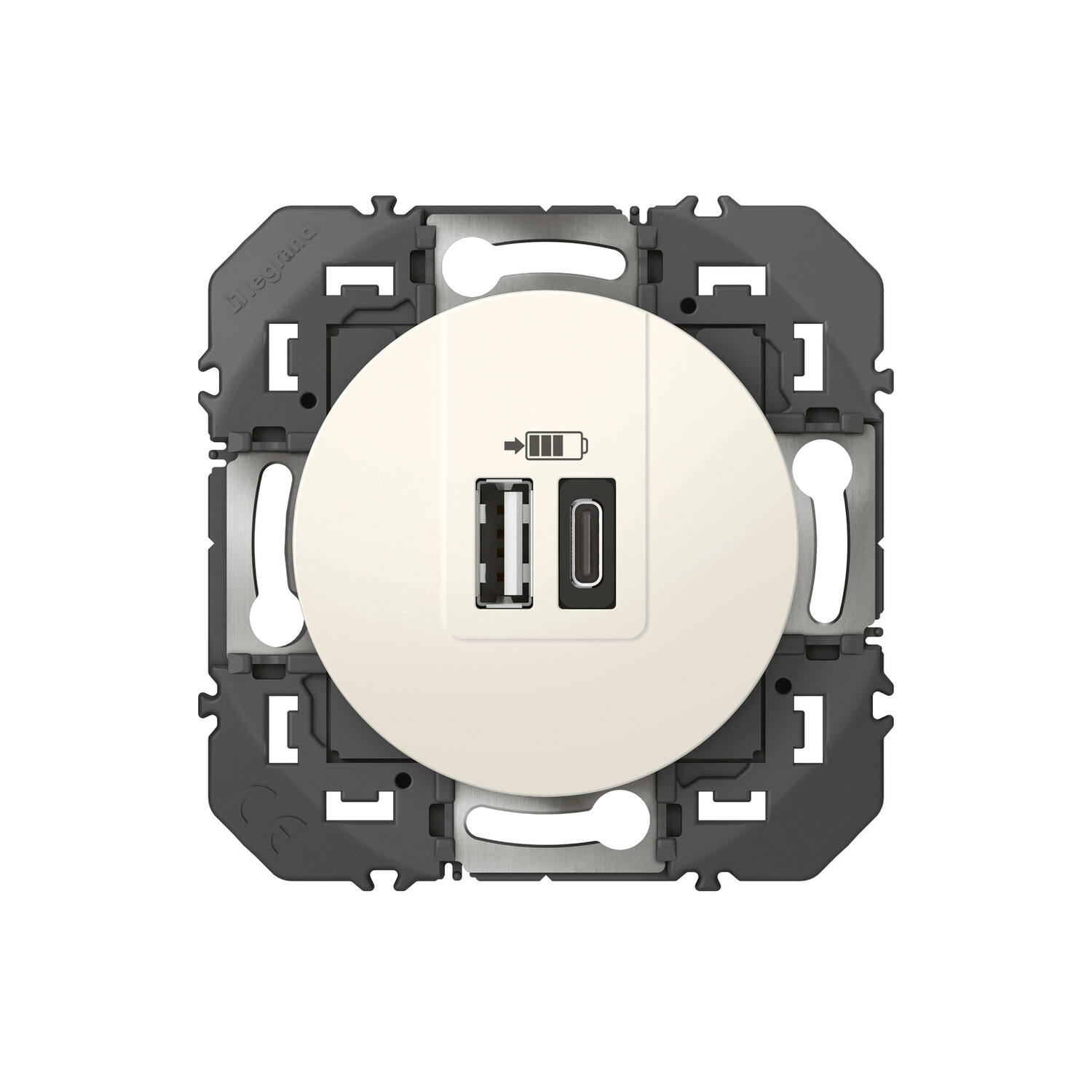 Prise double USB A + C Dooxie 3A 15W blanc