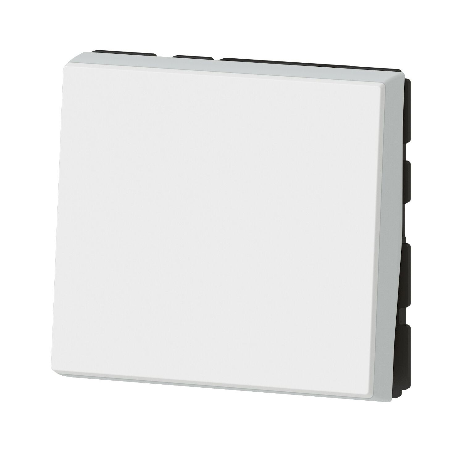 Interrupteur Mosaic Témoin Easy LED Composable + Voyant 10A Blanc 2 Modules