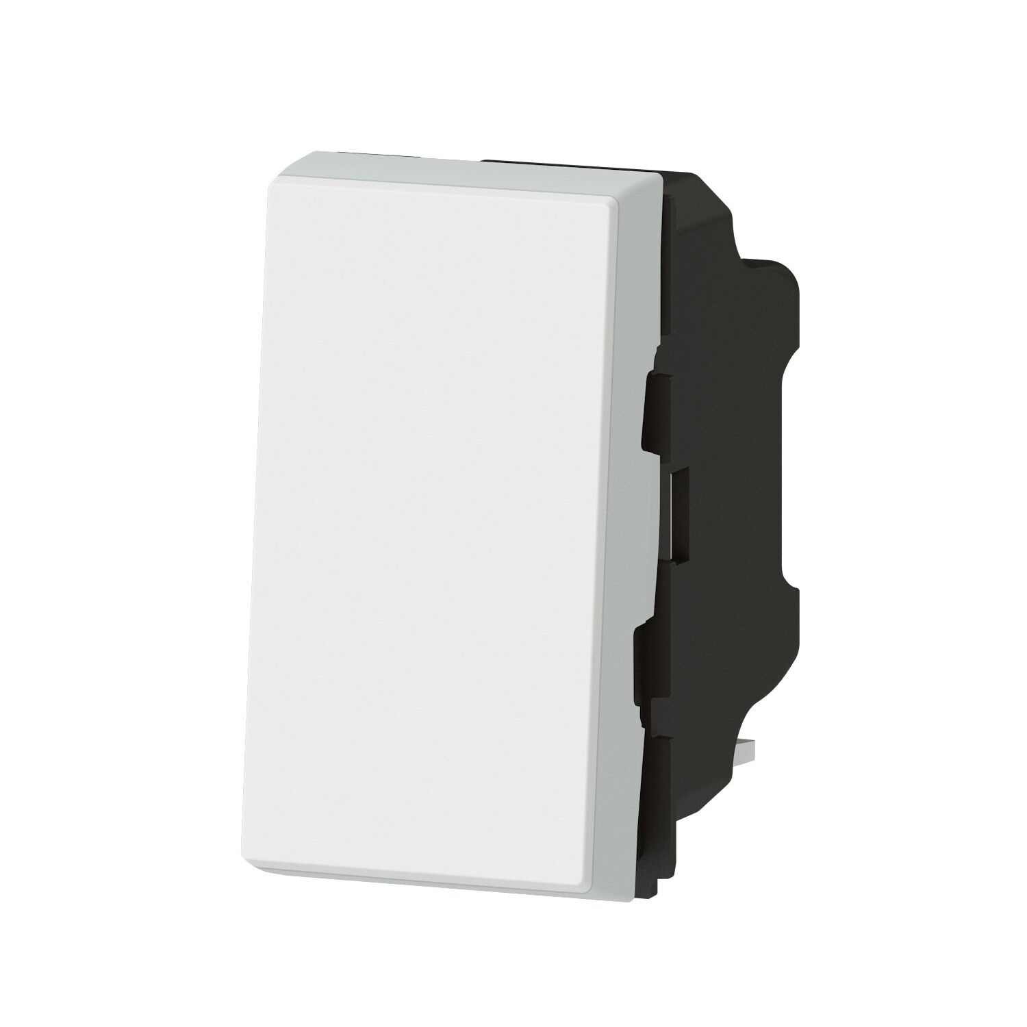 Poussoir Simple Mosaic Composable 1 Module Blanc