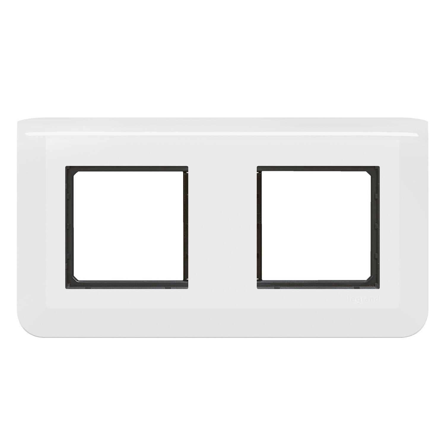 Plaque Mosaic avec support pour 2x2 modules montage horizontal blanc