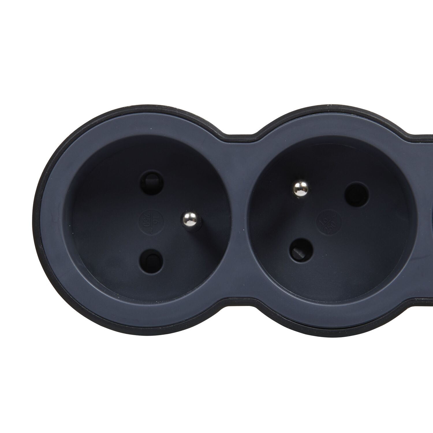 Multiprise 4 prises 2P+T 3G 1,5mm² 3m Noir