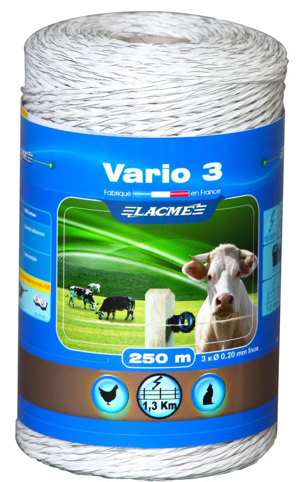 Fil vario 3*20 - 250m bobine