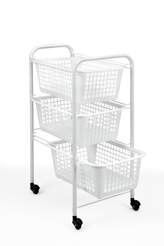 Desserte de rangement 3 paniers - METALTEX