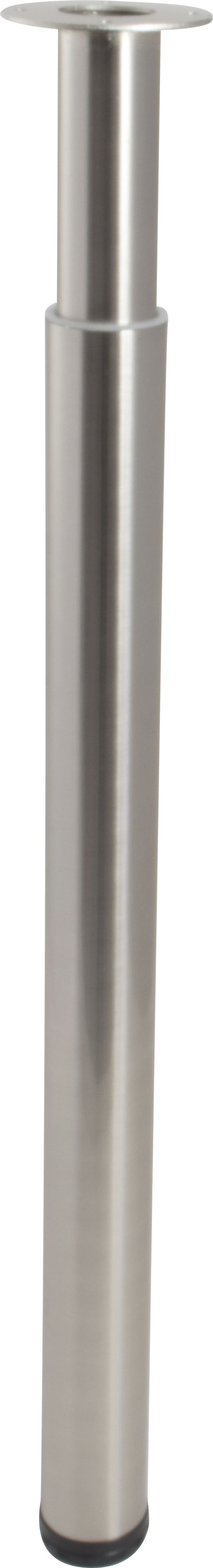 Pied table cylindrique réglable H70-110cm Ø60mm alu brossé - BAR PLUS