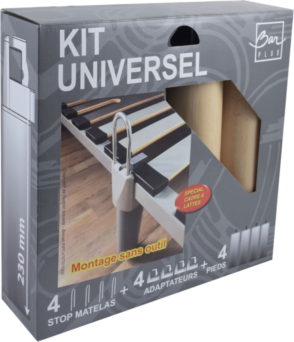 Kit universel pieds de lit - BAR PLUS