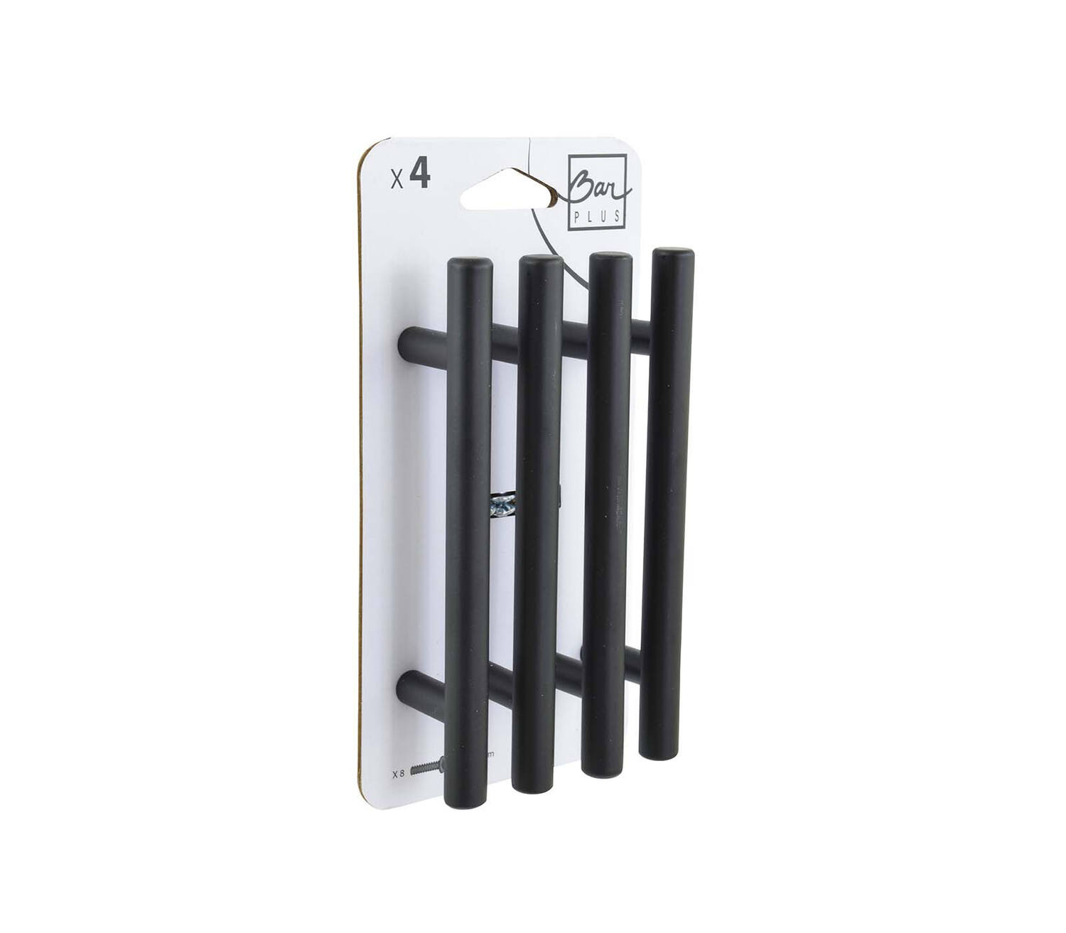 Set de 4 boutons de meuble fil noir acier - BAR PLUS