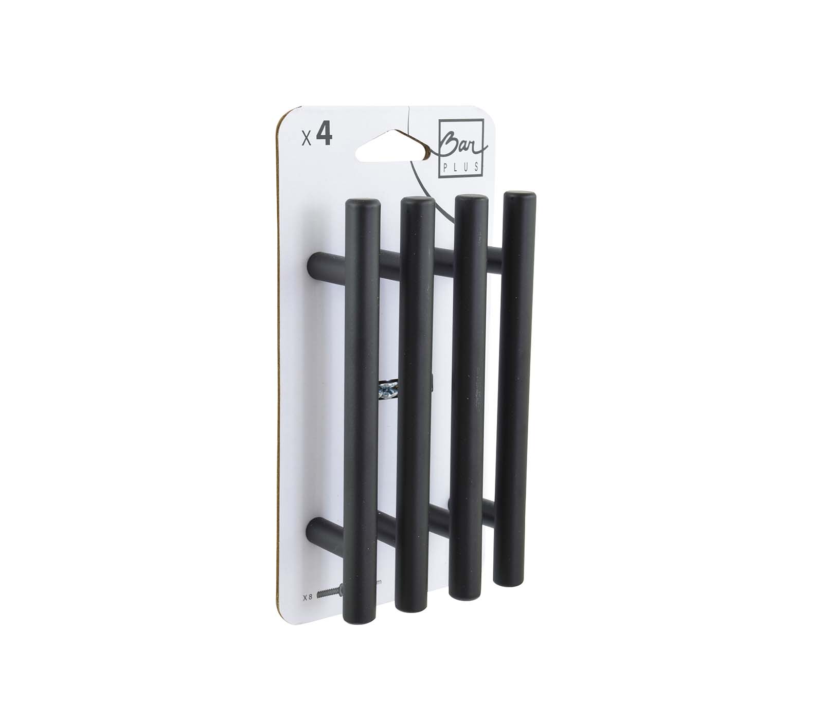 Set de 4 boutons de meuble fil noir acier - BAR PLUS