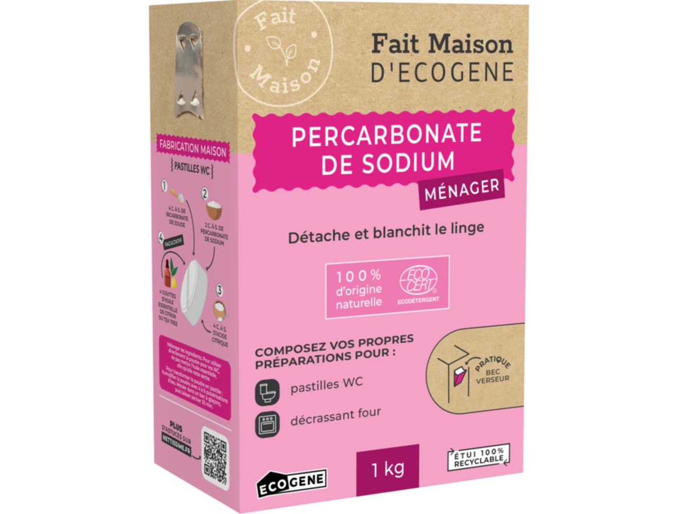 Percarbonate de sodium ecocertifié ECOGENE 1kg