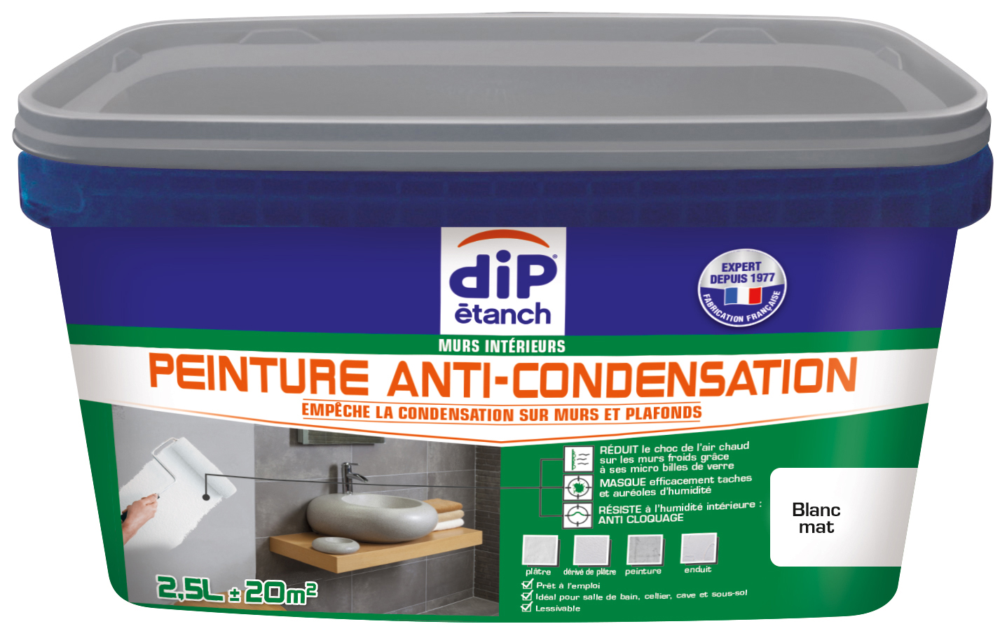 DIP PEINTURE ANTI-CONDENSATION BLANC 2.5L
