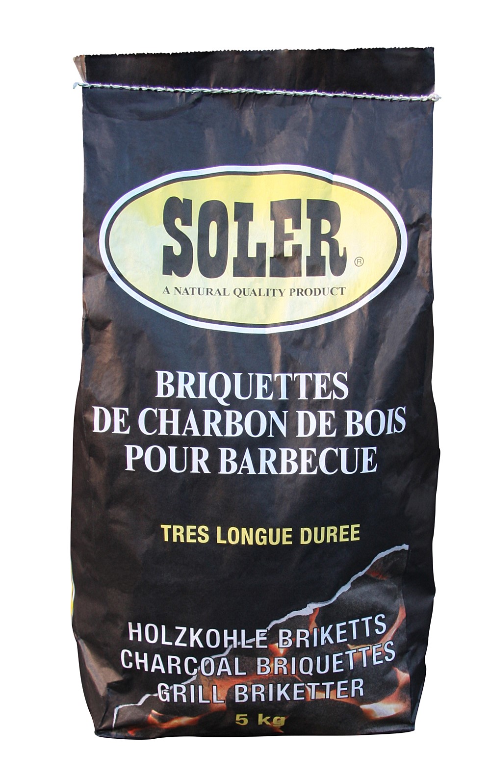 Briquettes de charbon de bois soler 5kg