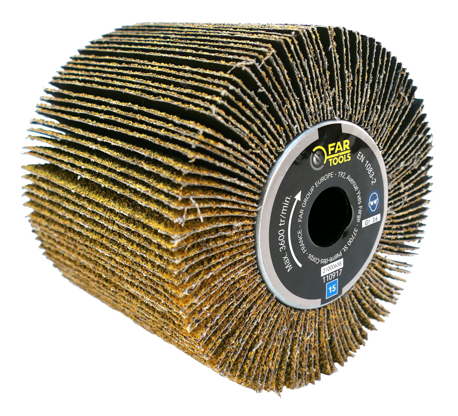 Brosse lamelles abrasives A36 Reno Ø120mm - FARTOOLS