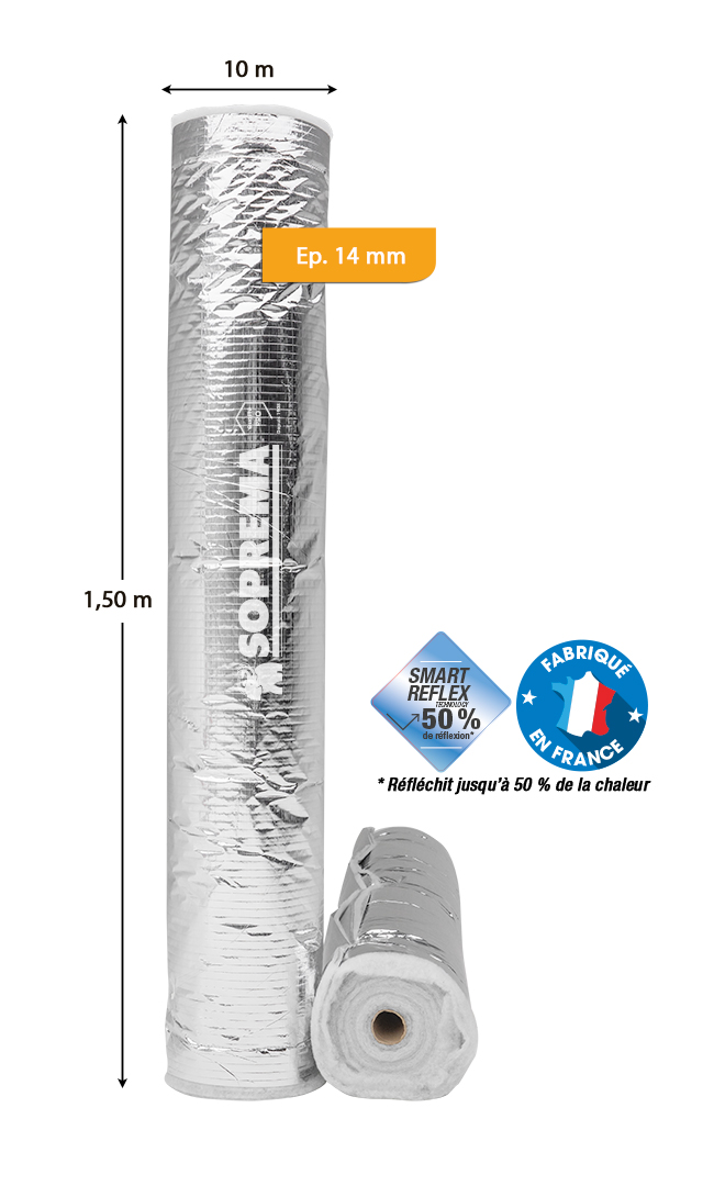 Rouleau isolant mince Eco Confort 14mm 1,5x10m - SOPREMA®