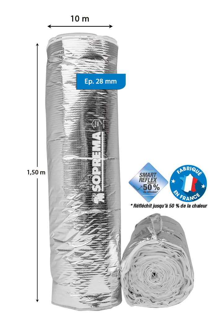 Rouleau isolant mince multiusage Expert Confort Ep.2,8cm 10x1,5m - SOPREMA