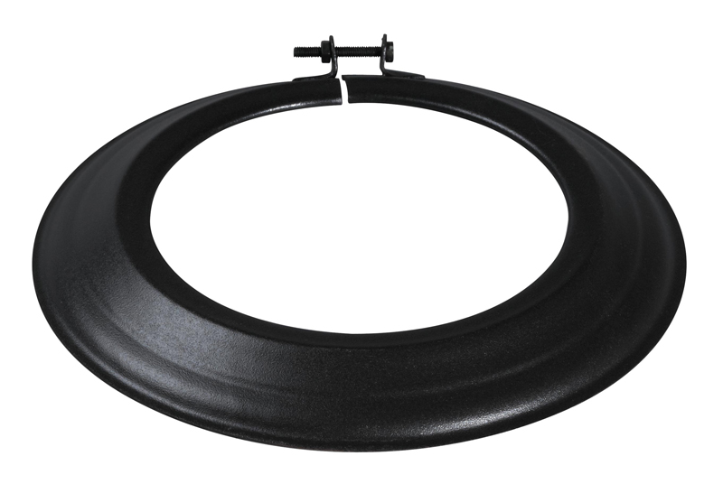 Rosace de Raccordement en émail noir mat ∅180mm - TEN