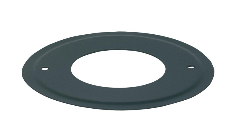 Rosace poêle à pellet en émail noir mat 80mm - TEN