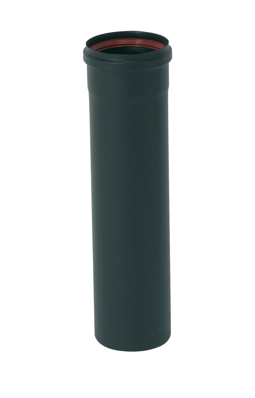 Tuyaux rigide en émail noir 33cm ∅80mm - TEN