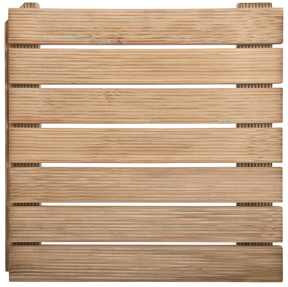 Dalle de Terrasse Auto Bloquante en Bois 50x50cm - CERLAND