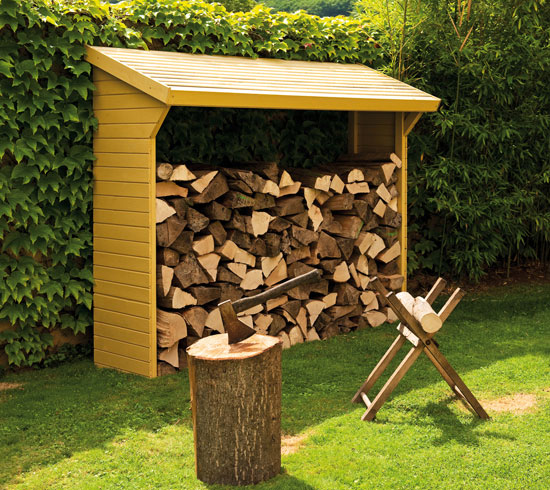 Abri bûches OLBIA 220x50xH.183cm 2 stères - CERLAND