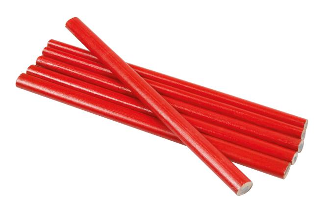 6 crayons de menuisier mine graphite