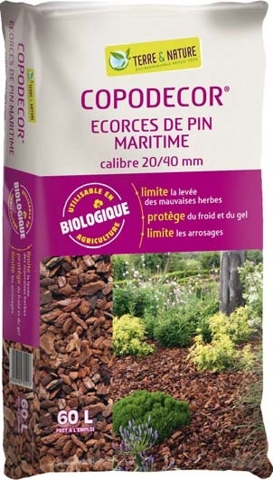 Ecorces de pin maritime calibre 20/40 - TERRE & NATURE