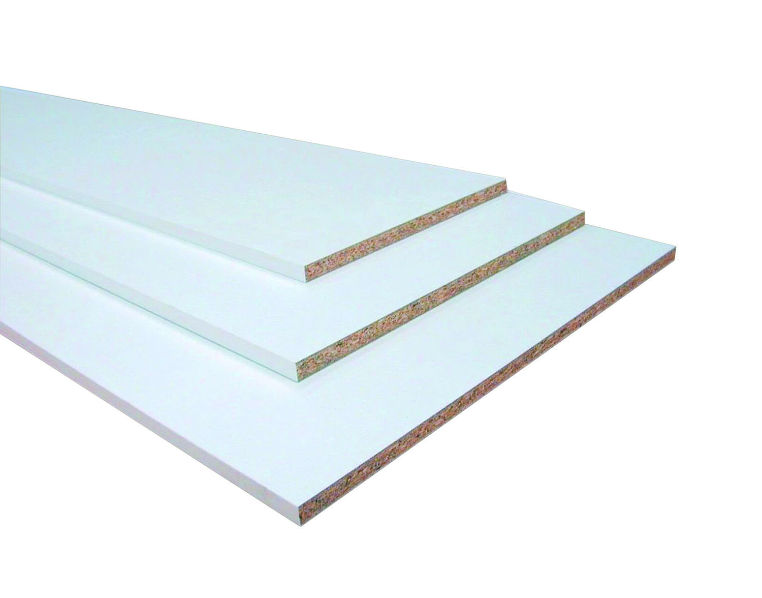 Tablette mélaminée blanc 2 chants 18 mm 2500 x 300 mm - SUPBOIS
