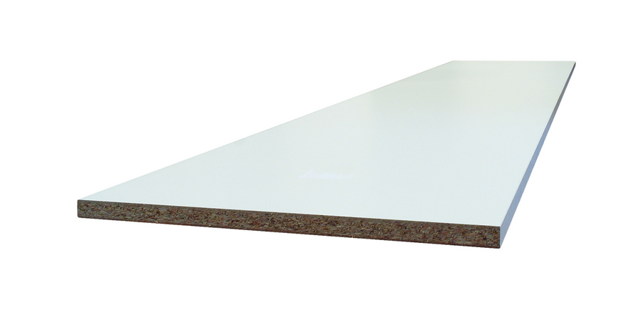 Tablette mélaminée 16mm 200x40cm Blanc