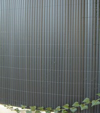 Canisse double face PVC Plastic'Ovale occultant 95% 1x3m Anthracite - SICATEC