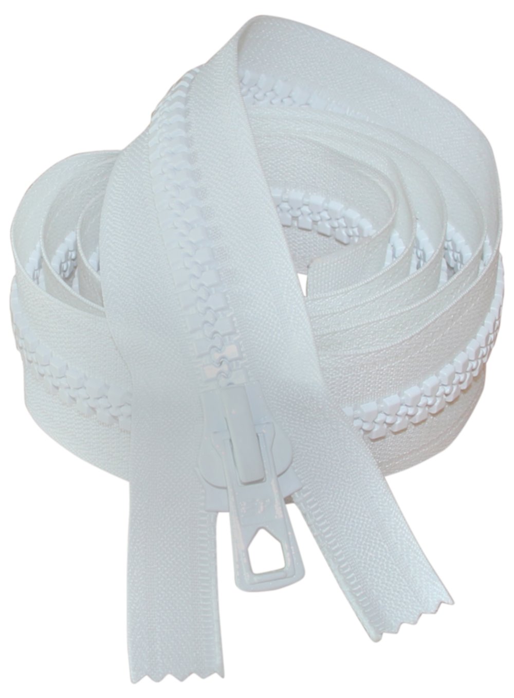 FERMETURE 135 cm pour combinaison 2 zips blanc