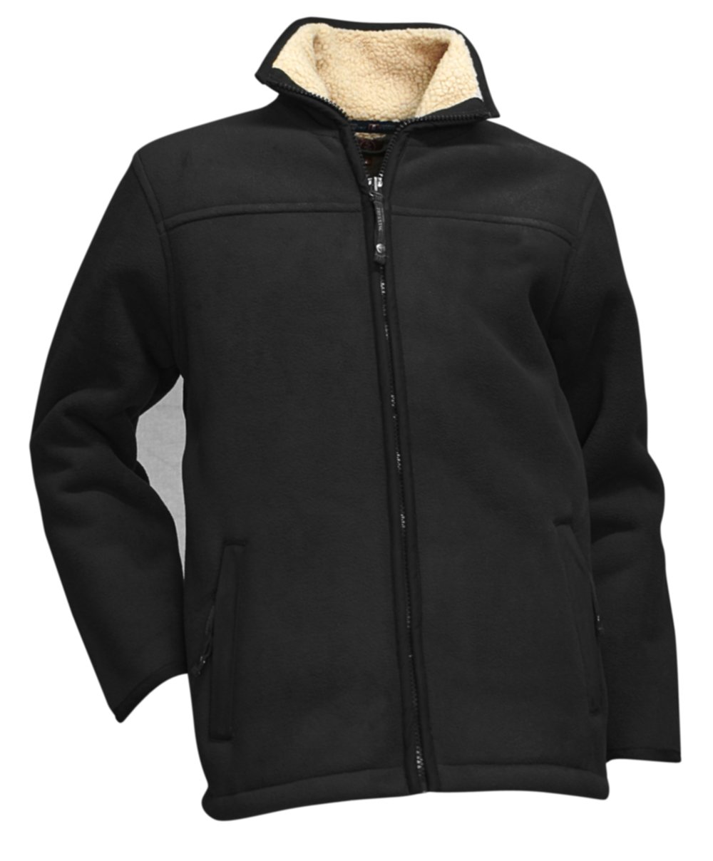 ECORCE Blouson polaire doublé sherpa noir 6