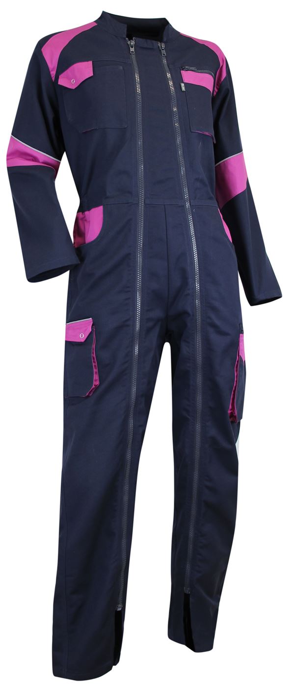 Combinaison femme bleu foncé/rose 4 orge
