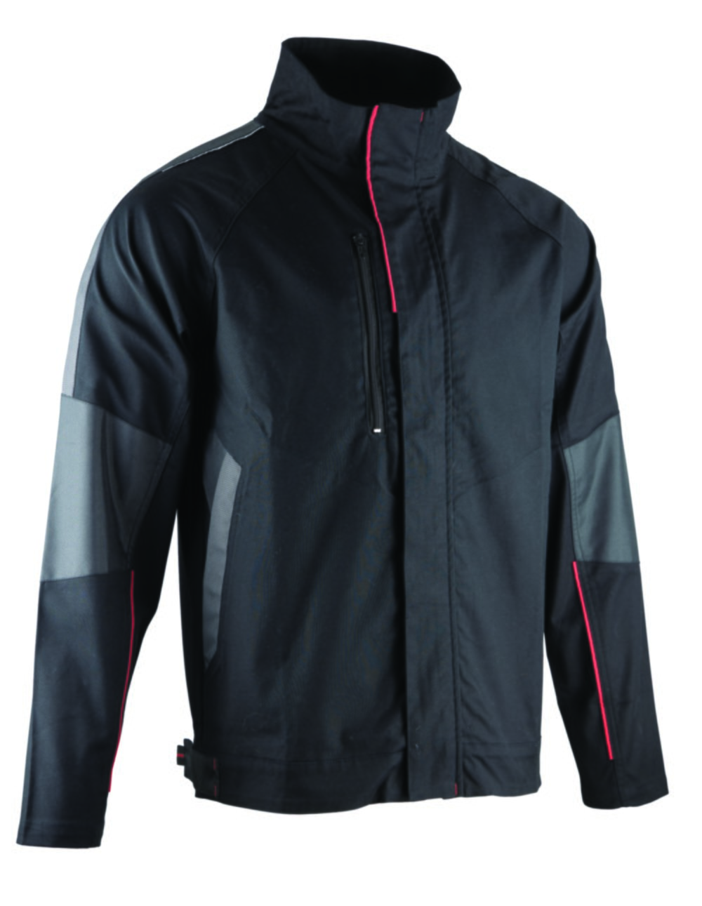 Veste zippée stretch epoxy noir