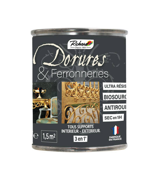 Peinture dorures/ferronneries Or Riche 125ml
